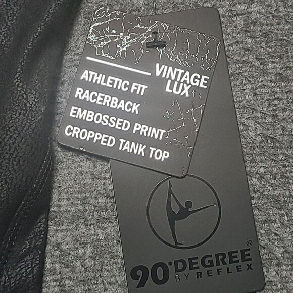 90 Degree Womens Sports Top M Black Yoga Sports Gym Exercise Running - Picture 6 of 9